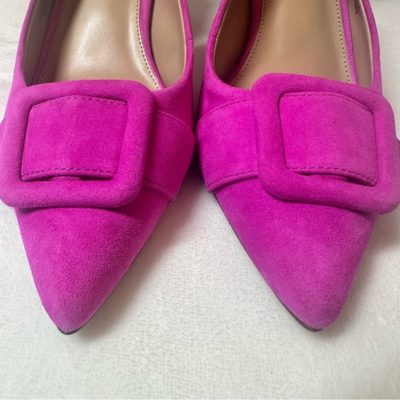 NWT Bloomingdale’s Exclusive Aqua Bell Slingback Heels - Picture 8 of 9